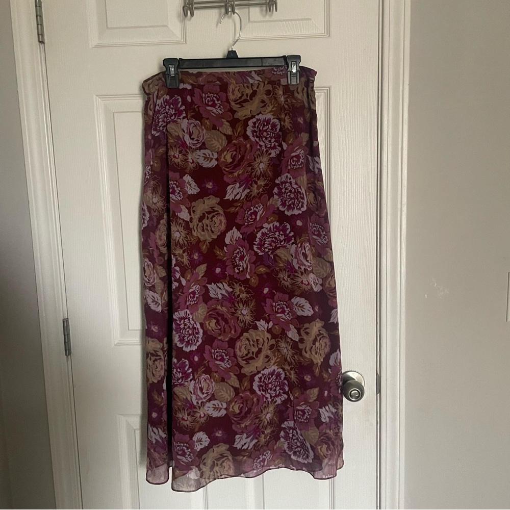 Jaclyn Smith Floral Maxi Skirt
